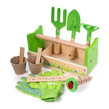 Bigjigs Toys - Juego de jardinería en una caja