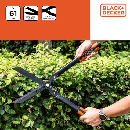 BLACK+DECKER - Cizallas para setos 610 mm