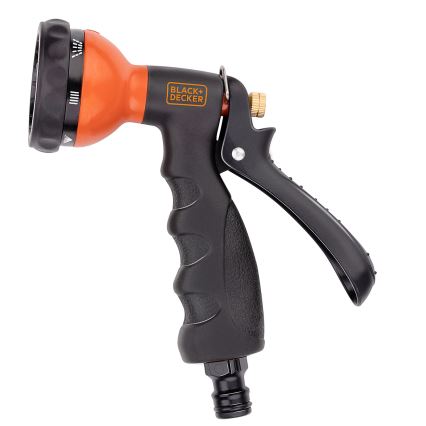 BLACK+DECKER - Pistola de riego con 3 conectores