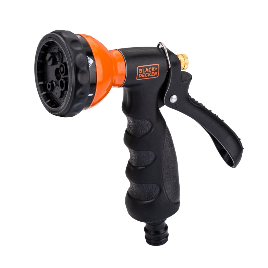 BLACK+DECKER - Pistola de riego con 3 conectores