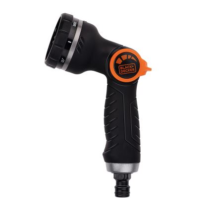 BLACK+DECKER - Pistola de riego con 3 conectores