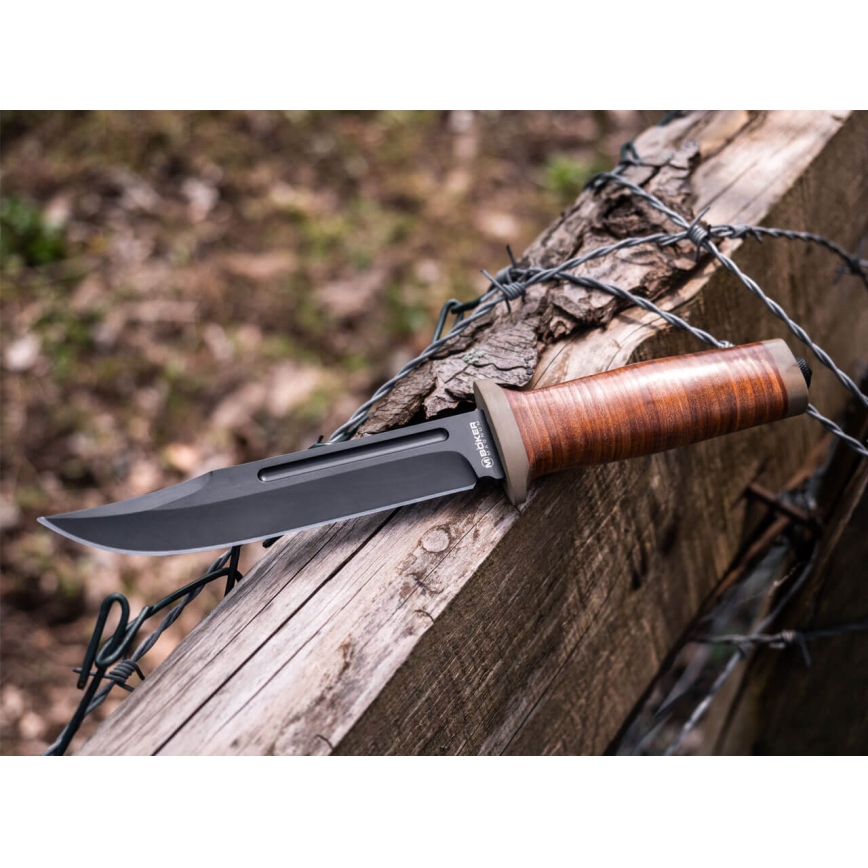 Böker - Cuchillo de hoja fija Ranger Field Bowie 27 cm