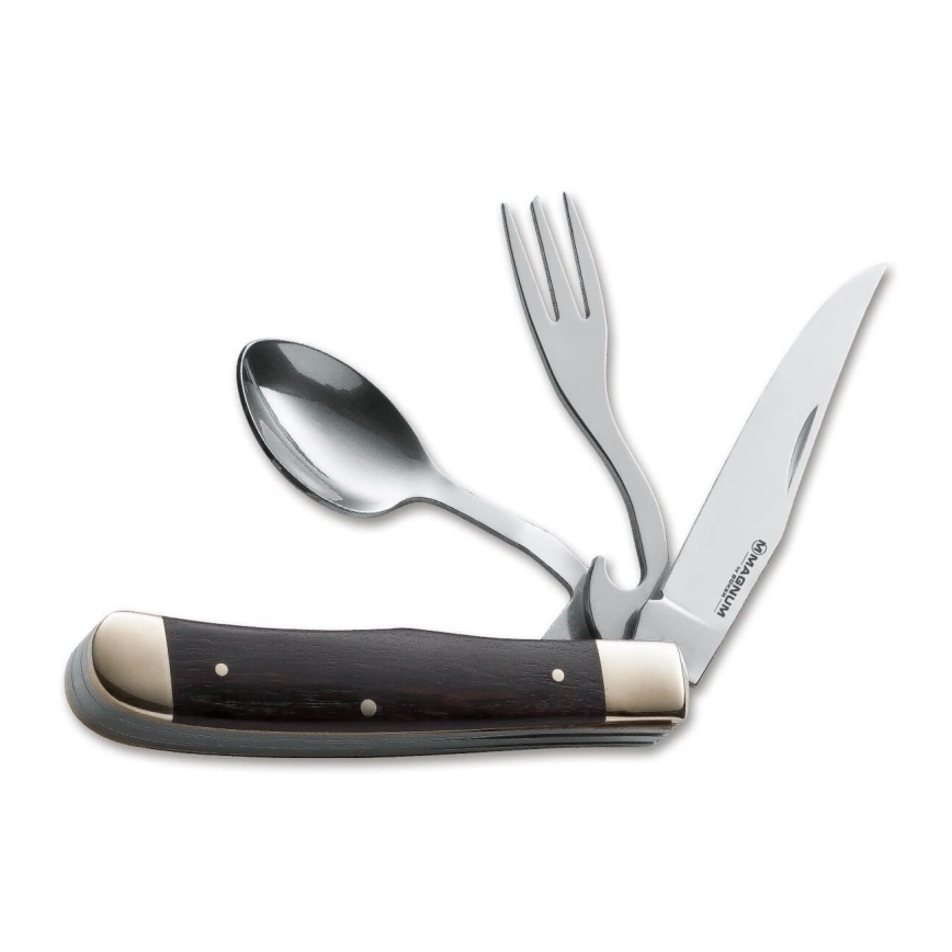 Böker - Navaja de bolsillo con cubiertos Magnum Bon Appetite 18,7 cm pakka