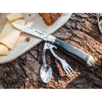 Böker - Navaja de bolsillo con cubiertos Magnum Bon Appetite 18,7 cm pakka