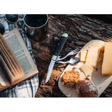 Böker - Navaja de bolsillo con cubiertos Magnum Bon Appetite 18,7 cm pakka