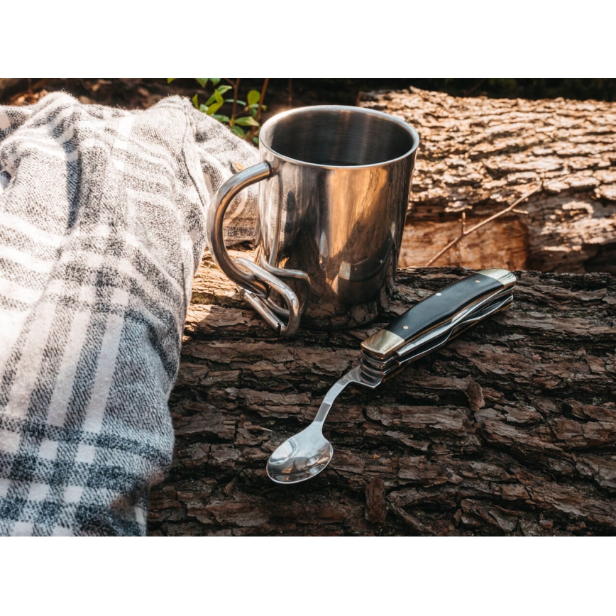 Böker - Navaja de bolsillo con cubiertos Magnum Bon Appetite 18,7 cm pakka