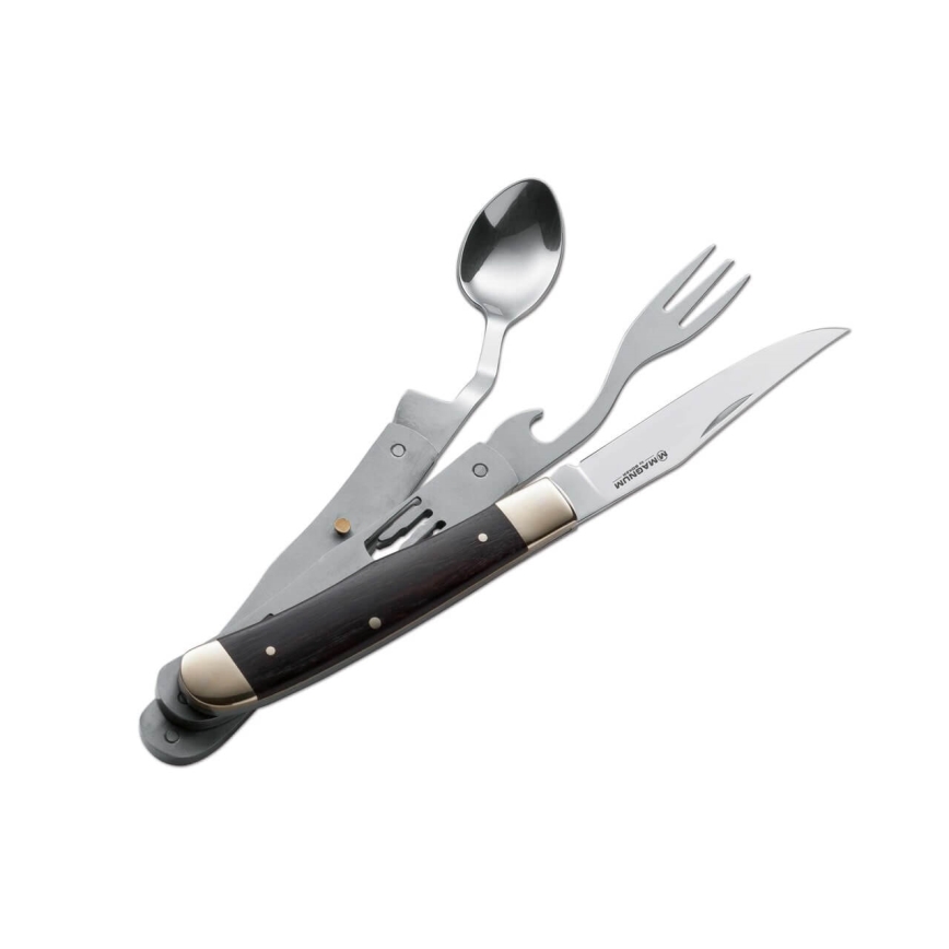 Böker - Navaja de bolsillo con cubiertos Magnum Bon Appetite 18,7 cm pakka