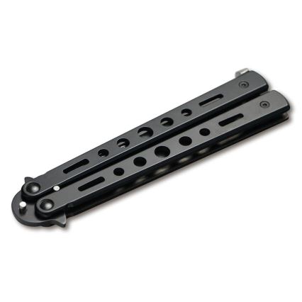 Böker - Navaja de bolsillo Magnum Balisong All Black 22,9 cm
