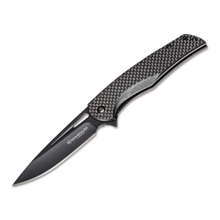 Böker - Navaja de bolsillo Magnum Black Carbon 20,5 cm