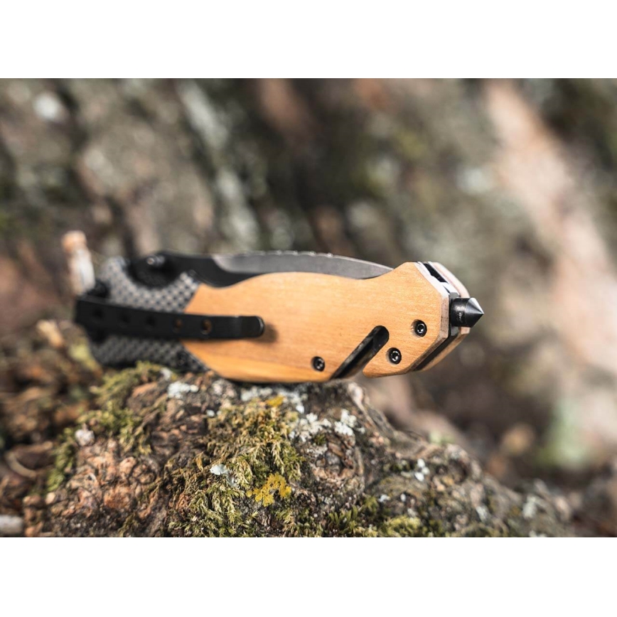 Böker - Navaja de bolsillo Magnum Blomkvist Olive 20,5 cm madera de olivo