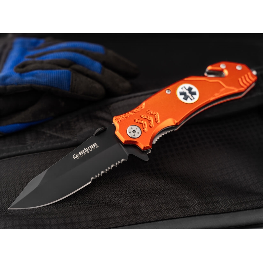 Böker - Navaja de bolsillo Magnum EMS Rescue 21,9 cm