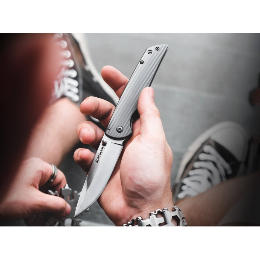 Böker - Navaja de bolsillo Magnum Eternal Clásico Thumb 20,4 cm