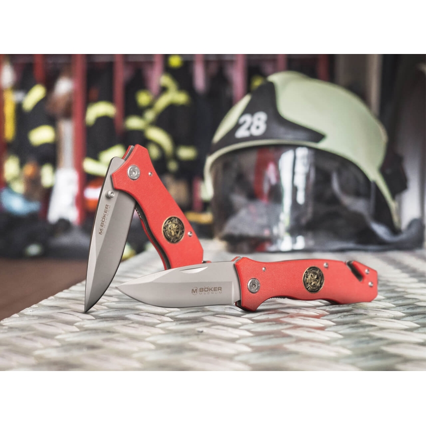 Böker - Navaja de bolsillo Magnum Fire Brigade 20,7 cm