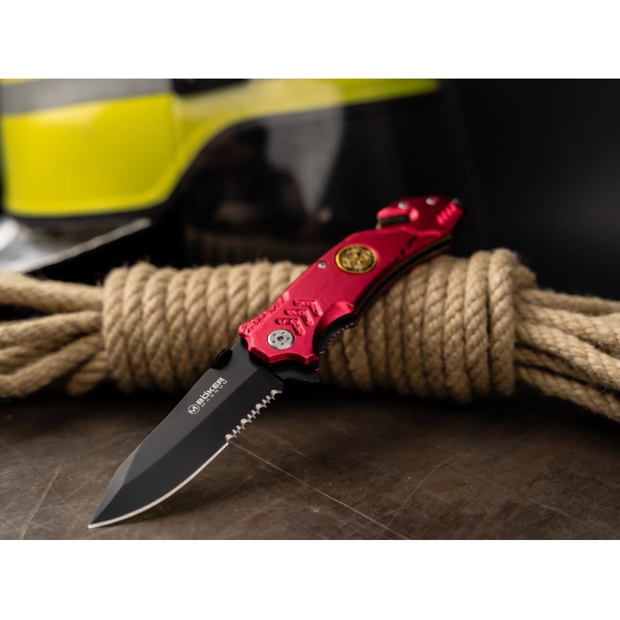 Böker - Navaja de bolsillo Magnum Fire Fighter 21,9 cm