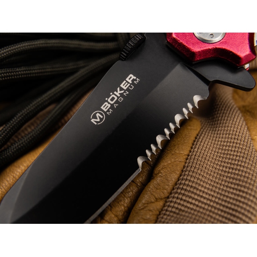Böker - Navaja de bolsillo Magnum Fire Fighter 21,9 cm