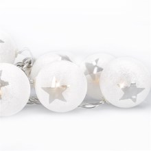 Bola de Navidad LED 10xLED 1m blanco cálido
