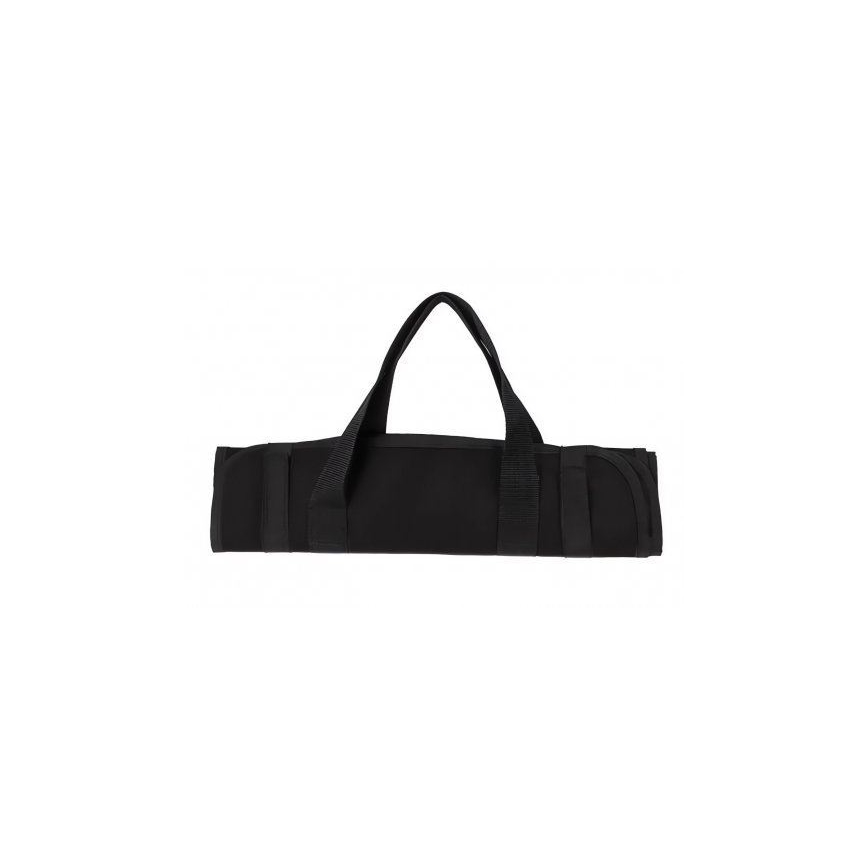 Bolsa para leña de chimenea 100x45 cm negro