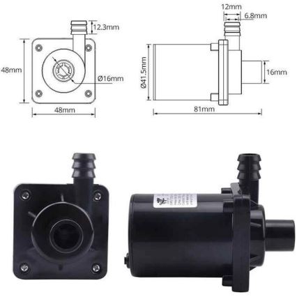 Bomba 8-24VDC 900l/hora