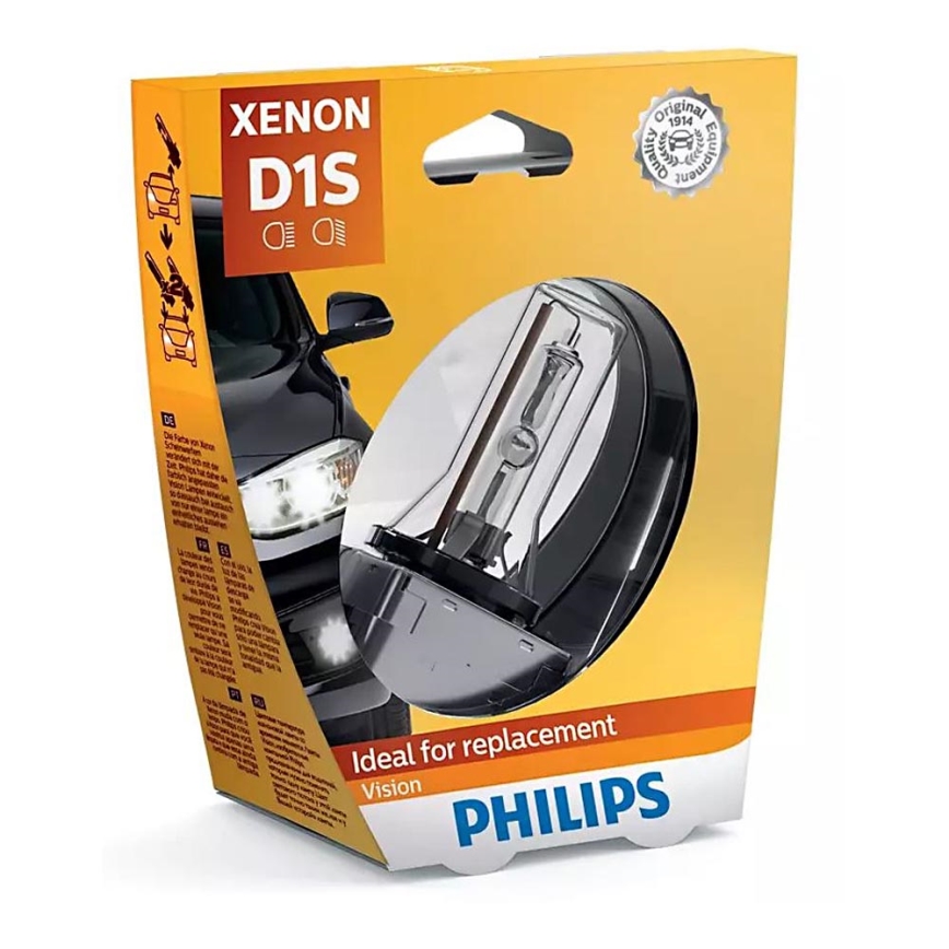 Bombilla de xenón para coche Philips XENON VISION D1S PK32d-2/35W/85V 4300K