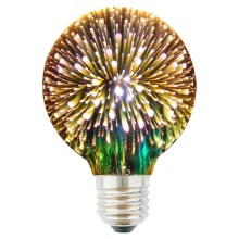 Bombilla decorativa LED 3D G95 E27/3,5W/230V