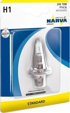 Bombilla H1 P14.5s/70W/24V - Narva 48702NVAB1