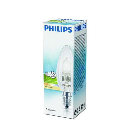 Bombilla halógena regulable Philips E14/28W/230V