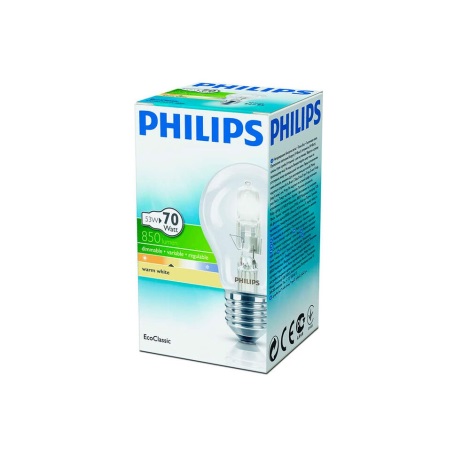 Bombilla halógena regulable Philips E27/53W/230V