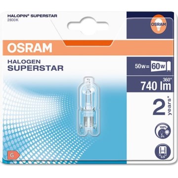 Bombilla industrial HALOPIN G9/50W/230V 2800K - Osram