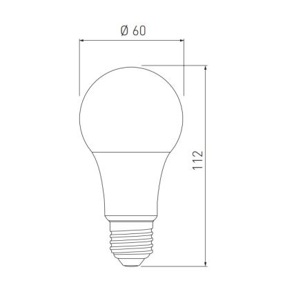 Bombilla LED A60 E27/10W/230V 3000/4000/6400K