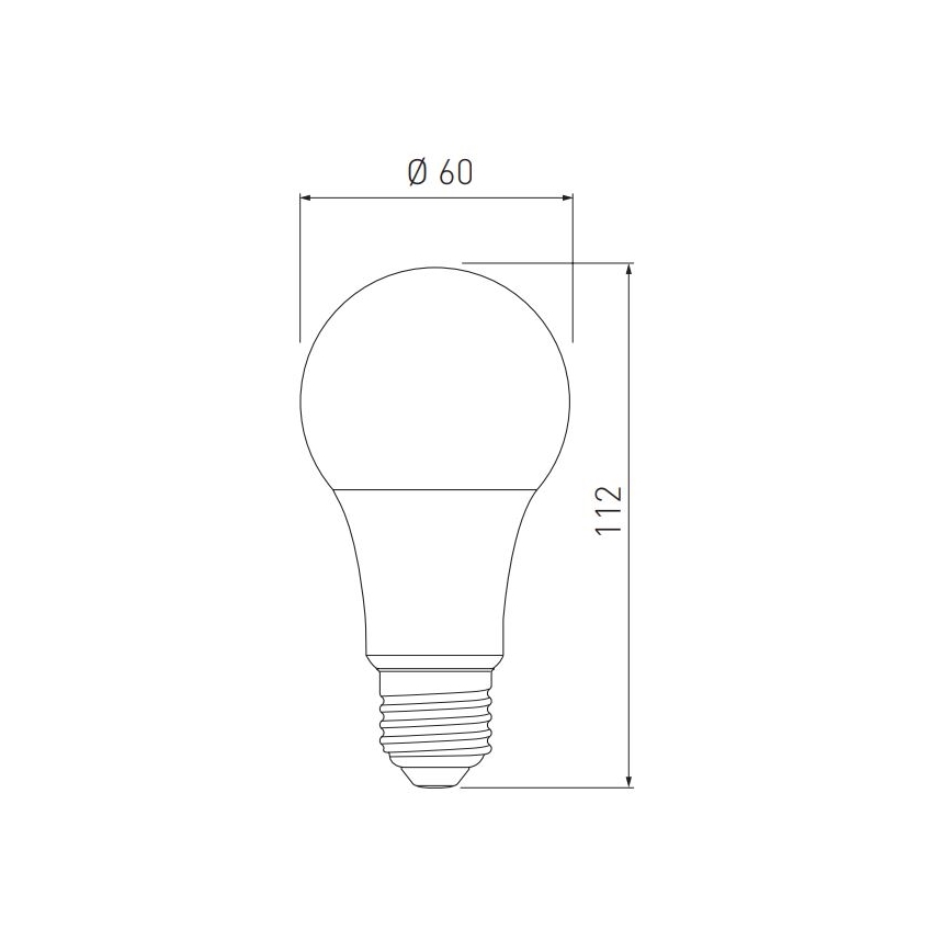 Bombilla LED A60 E27/10W/230V 3000/4000/6400K