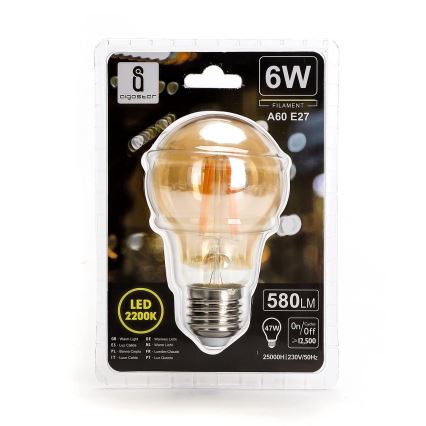 Bombilla LED A60 E27/6W/230V 2200K - Aigostar