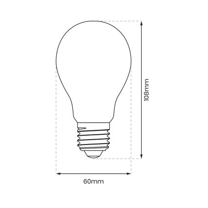 Bombilla LED A60 E27/8W/230V 4000K