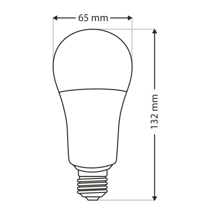 Bombilla LED A65 E27/18W/230V 4200K