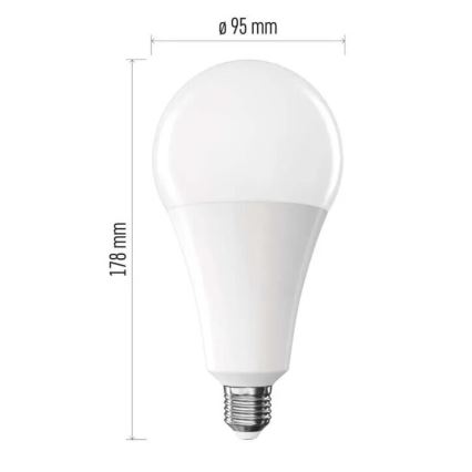 Bombilla LED A95 E27/28W/230V 2700K
