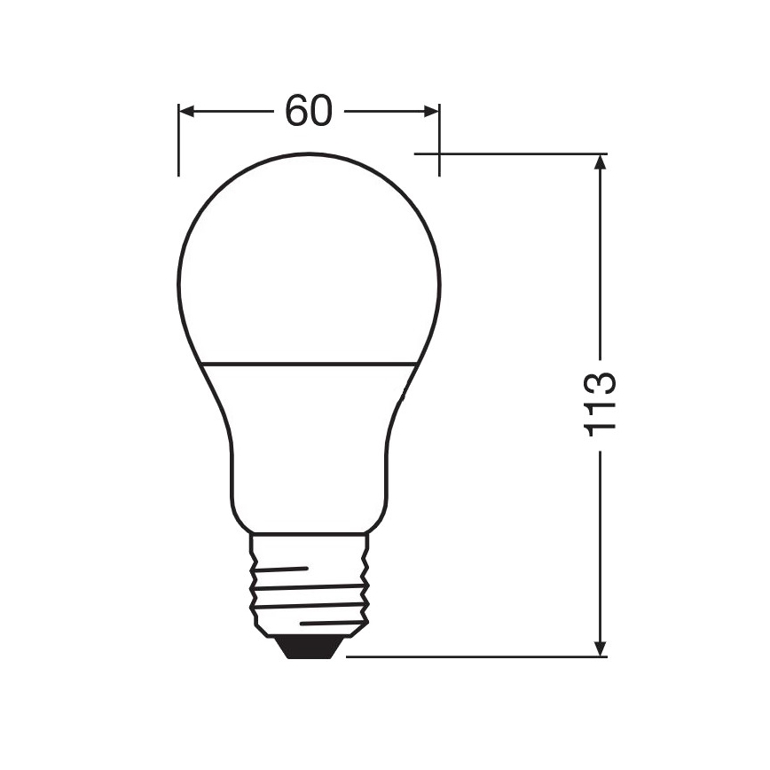 Bombilla LED antibacteriana A60 E27/8,5W/230V 6500K - Osram