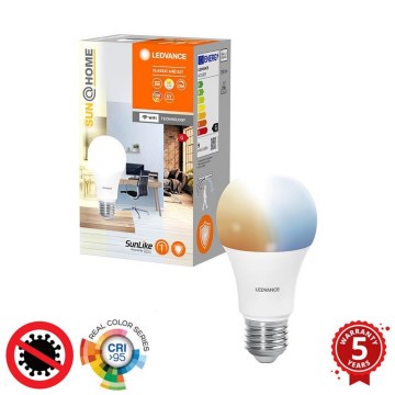 Bombilla LED antibacteriana regulable A60 E27/9W/230V Wi-Fi 2200-5000K - Ledvance