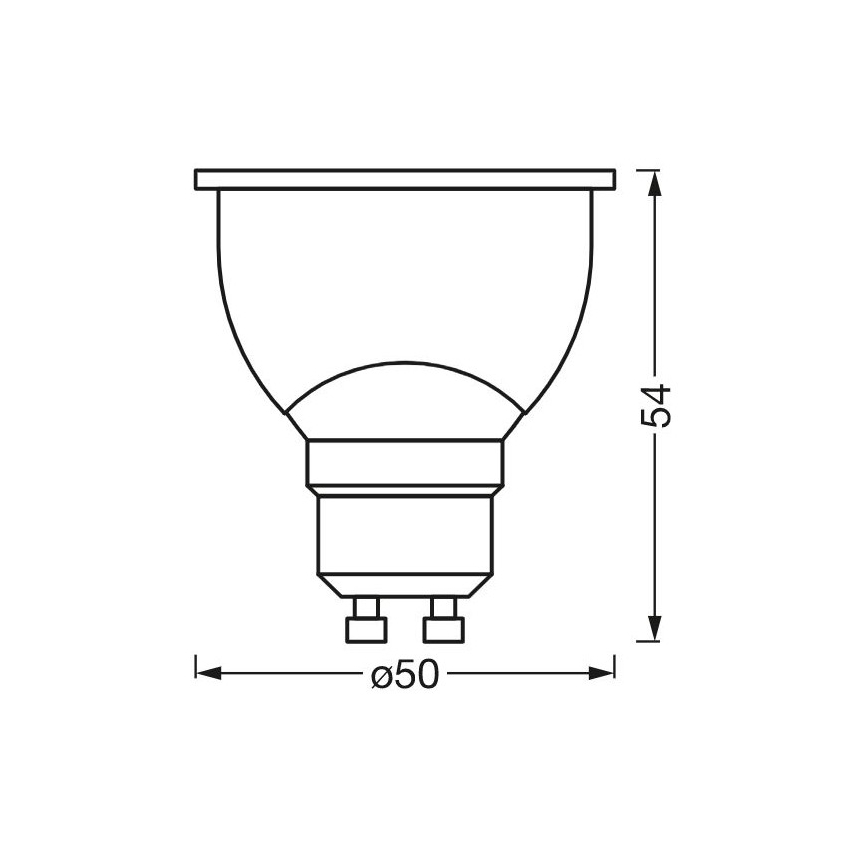 Bombilla LED antibacteriana regulable PAR16 GU10/4,9W/230V Wi-Fi - Ledvance