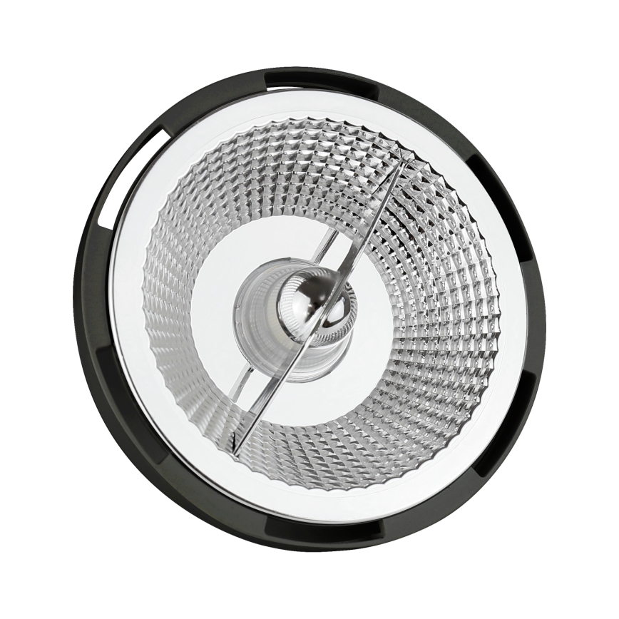 Bombilla LED AR111 GU10/12W/230V 4000K 15° negro