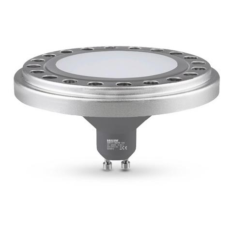 Bombilla LED AR111 GU10/12W/230V 4000K plata 120°