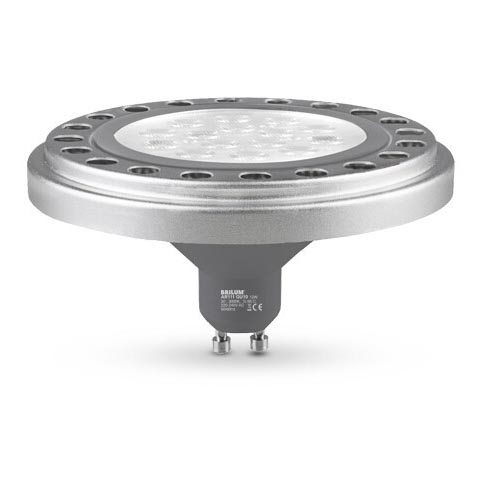 Bombilla LED AR111 GU10/12W/230V 4000K plata 30°