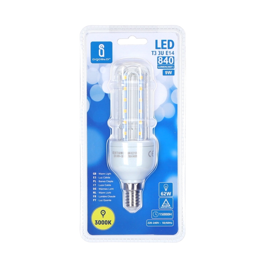 Bombilla LED B5 E14/9W/230V 3000K - Aigostar