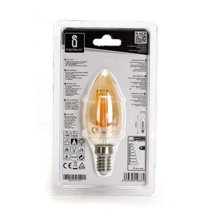 Bombilla LED C35 E14/4W/230V 2200K - Aigostar