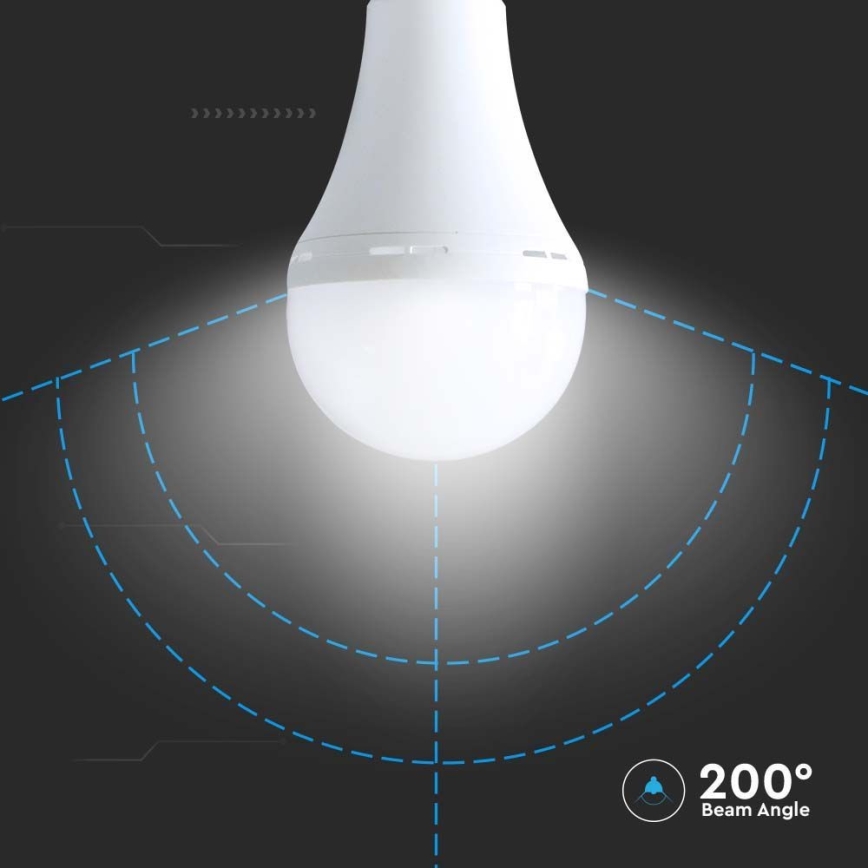Bombilla LED con modo de emergencia A80 E27/12W/230V 4000K
