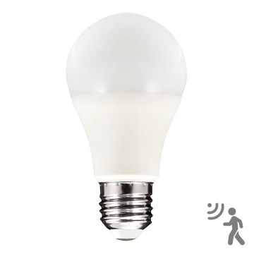 Bombilla LED con sensor de movimiento y crepuscular A60 E27/8W/230V 3000K