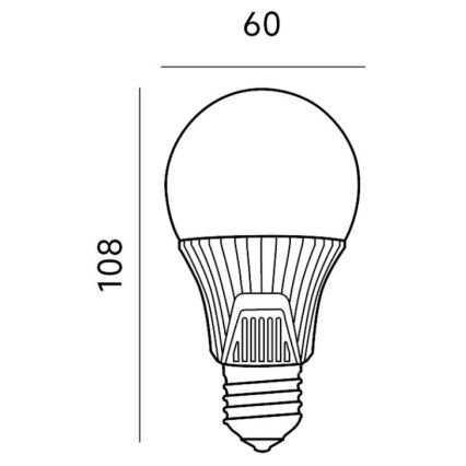 Bombilla LED con sensor E27/9W/230V 6500K