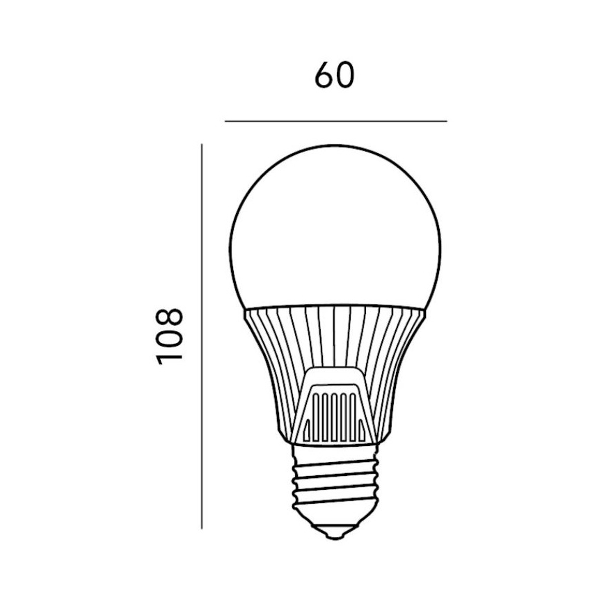 Bombilla LED con sensor E27/9W/230V 6500K