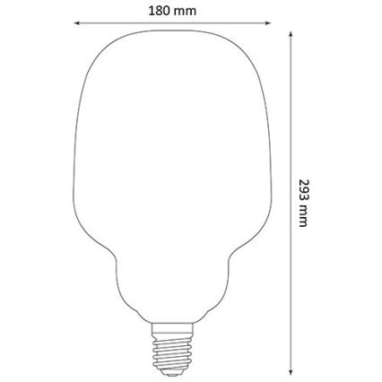 Bombilla LED DECO VINTAGE S180 E27/4W/230V 1800K