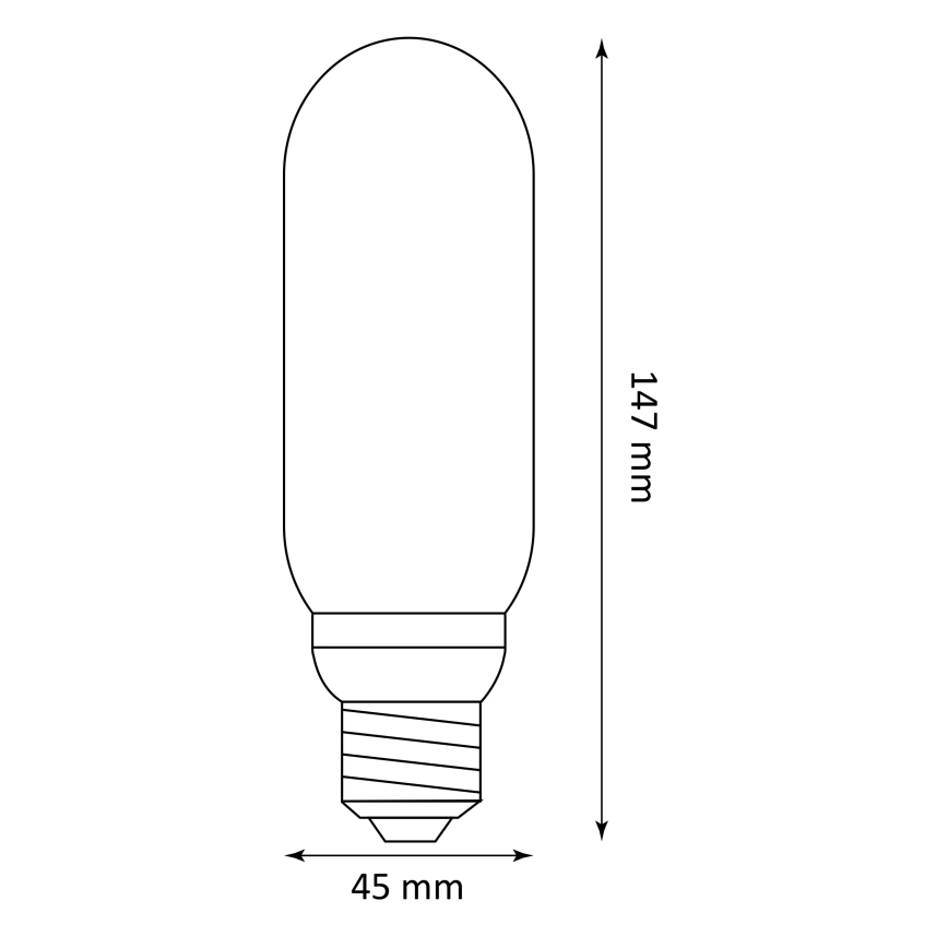 Bombilla LED DECO VINTAGE T45 E27/4W/230V 1800K