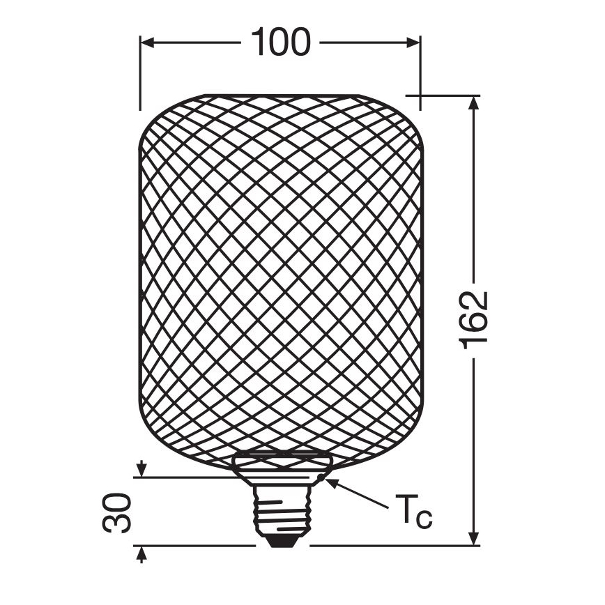 Bombilla LED DECOR FLAT E27/3,5W/230V 2700K dorado - Osram