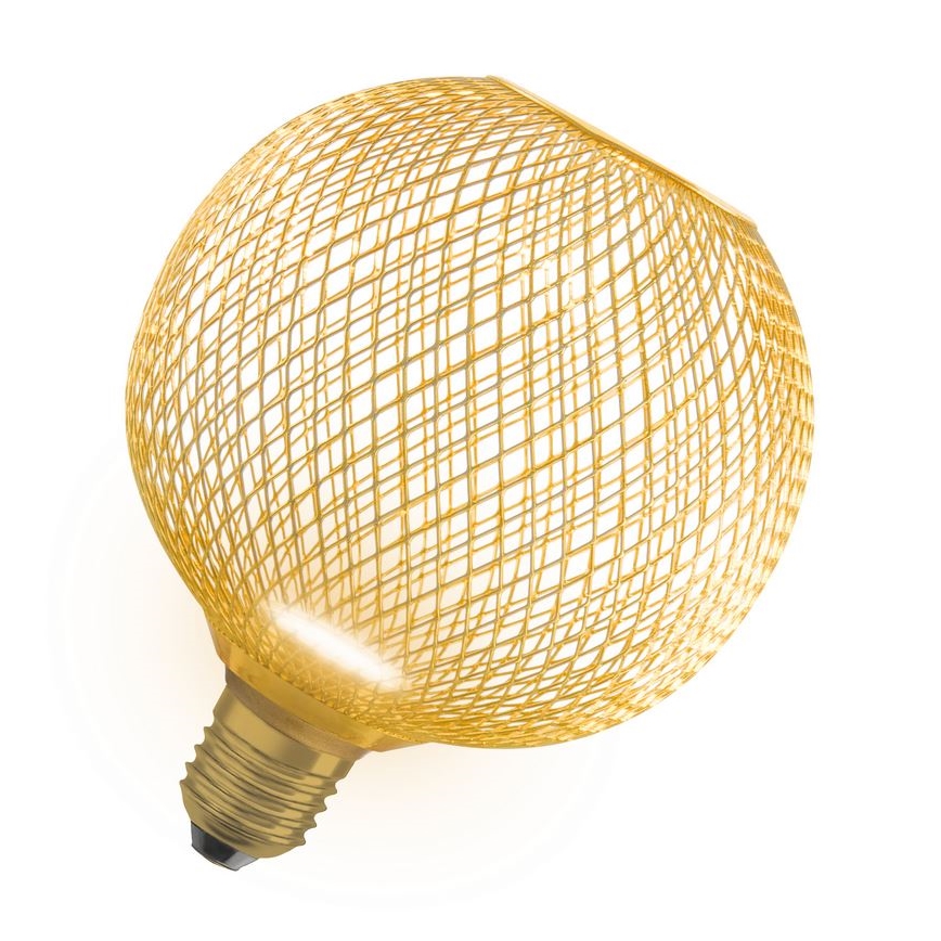 Bombilla LED DECOR FLAT G125 E27/3,5W/230V 2700K dorado - Osram